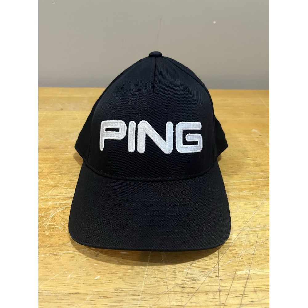 Ping Sensorcool FlexFit Golf Hat black‎ S/M Canvas Embroidered